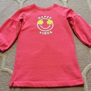 Gap sweatshirt smiley face dress